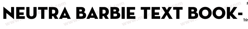 Neutra Barbie Text Book字体转换